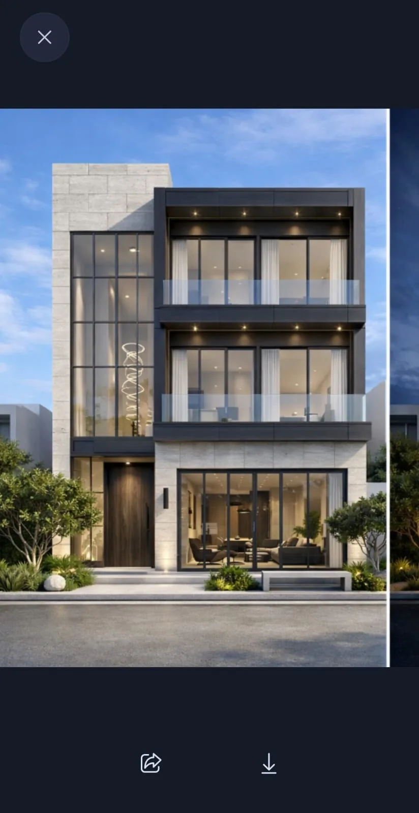 Render diurno del edificio San Luis Apartaestudios